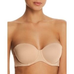 Calvin Klein Constant T-Shirt Bra Women 30D Nude Stretch Lightly lined Strapless